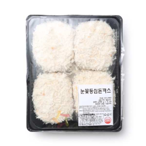 아워홈 눈꽃등심돈까스 2 4kg 200g x 12조각 수제돈까스 왕돈가스