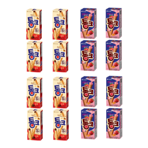 오리온 통크 초코 45g 8개 딸기 45g 8개 -총16개