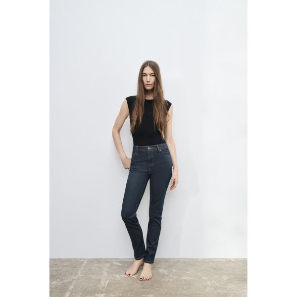 자라 ZARA ZW COLLECTION 하이웨이스트 스키니핏 진 - 다크 그레이590667