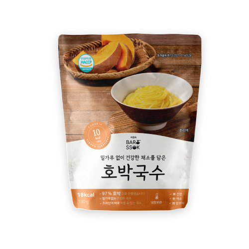 바로쏙 야채국수 밀가루 No 조리없이 바로먹는 저칼로리 호박국수 양파국수 180g 1세트