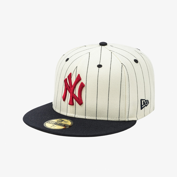 뉴에라 뉴에라 MLB 뉴욕 양키스 헤리티지 스트라이프 사이즈캡 크롬화이트 14440865
