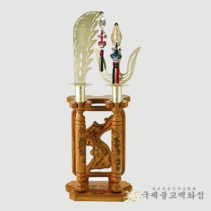 티타늄신형삼지창 - 받침대포함 인천스탠 소 1개