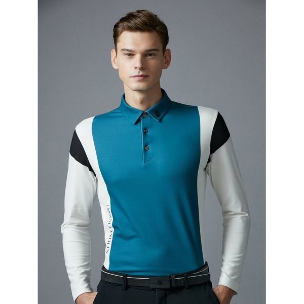 온리하프 닥스골프 남성 세로 컬러 블록 폴로 티셔츠 DGTS2D712T3 464310