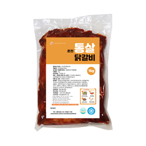 봄내푸드 봄내푸드 춘천통살닭갈비 1개 1kg