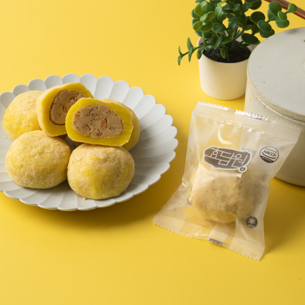 마마네 효담원 병아리콩떡 개별포장 굳지 않는 떡 아침식사 선물용 15개 60g