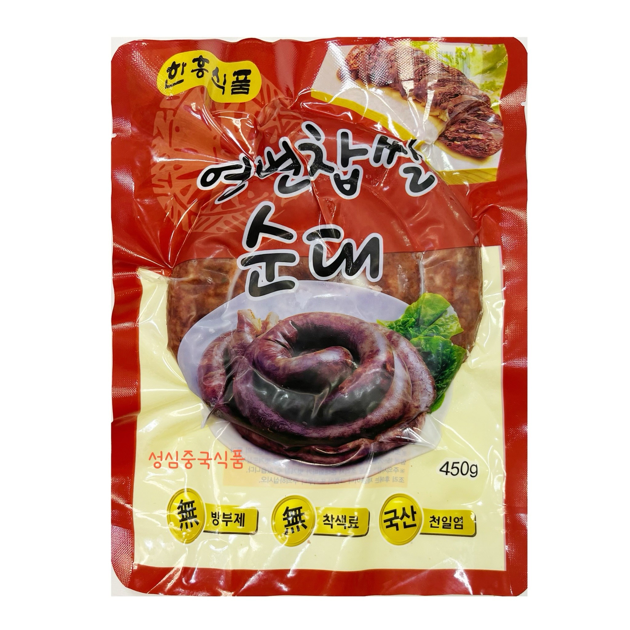 한흥 연변찹쌀순대 450g 찹쌀순대 연변순대 중국순대 5개