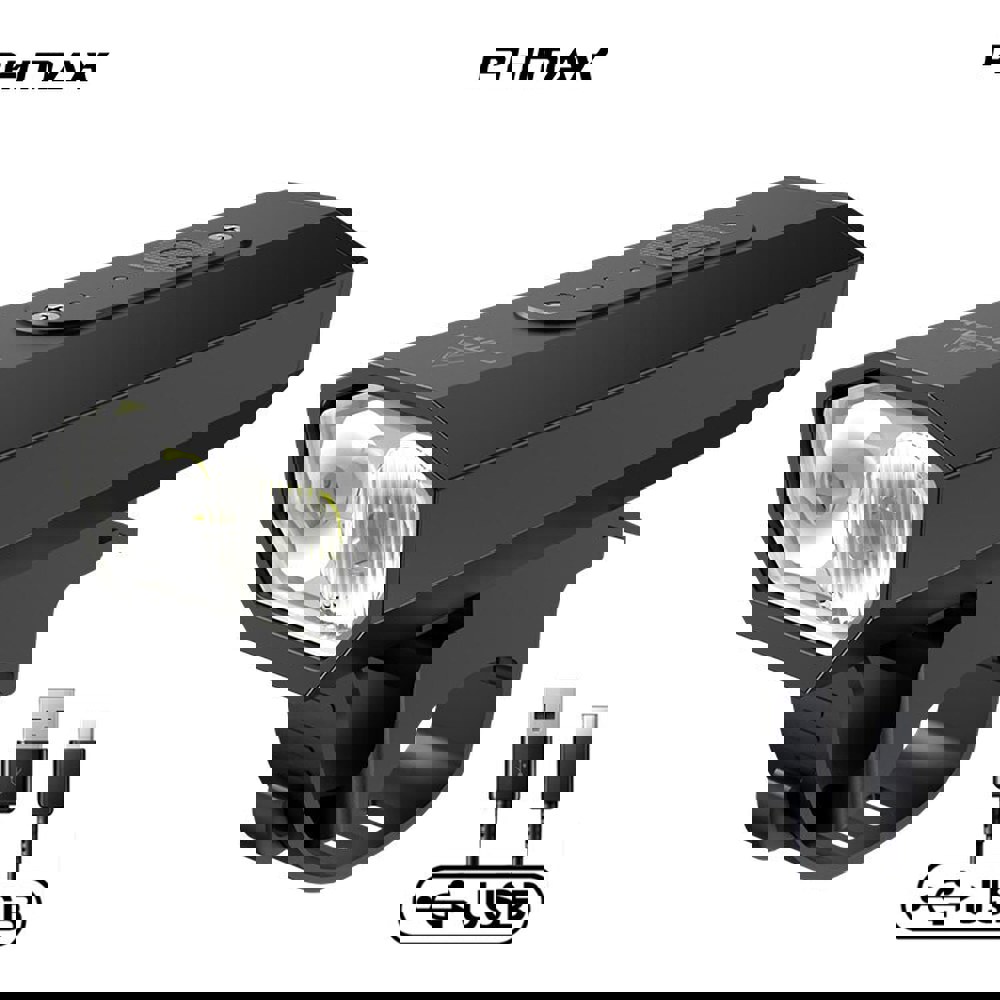 X 1000 루멘 LED 자전거 조명 전면 C타입 USB 충전식 램프 사이클링 헤드라이트 산악 도로 랜턴 자전거