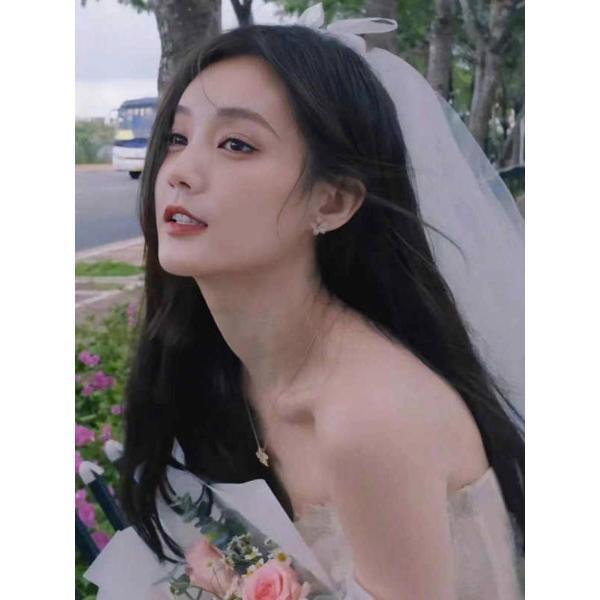 이일동동 동명 면사포 등록 프러포즈 머리 장식 고급 심플 숏 신부 웨딩 프렌치 웨딩드레스