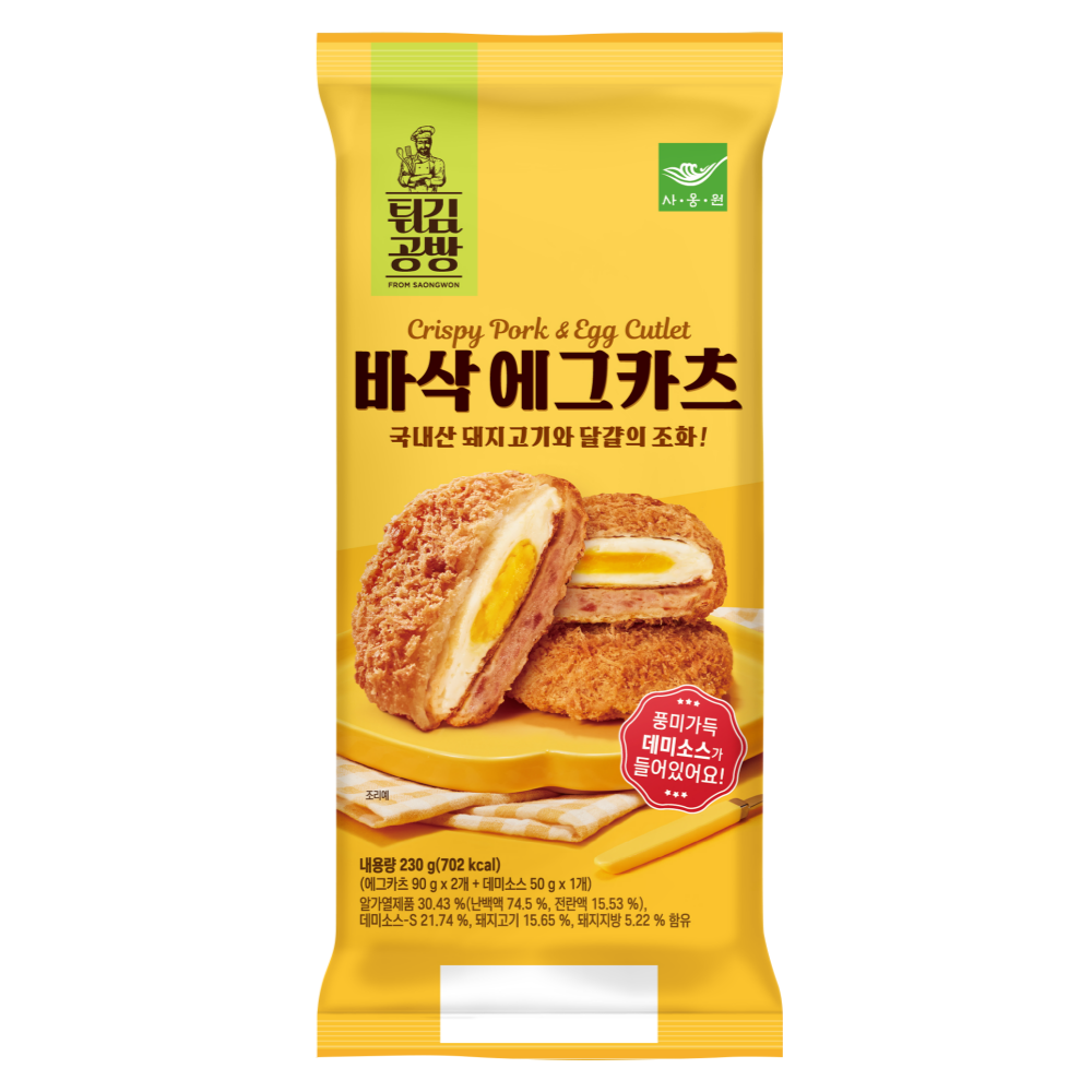 바삭 에그카츠 230g 사옹원 에그돈까스 1개