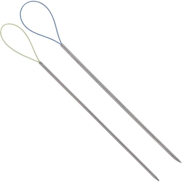 2pcs 바늘 도구 스내그 나브 잇 나사산 마법 가죽 풀러 공예 손 바느질 뜨개 자수용
