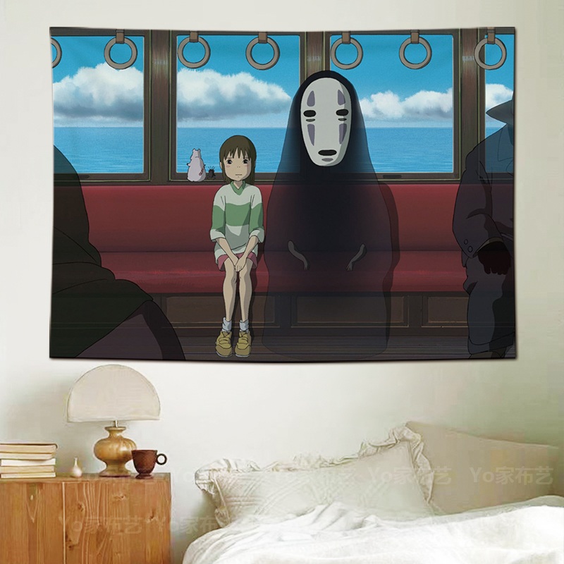 센과치히로 패브릭포스터 지브리 배경천 태피스트리 2 0m X 1 5m M