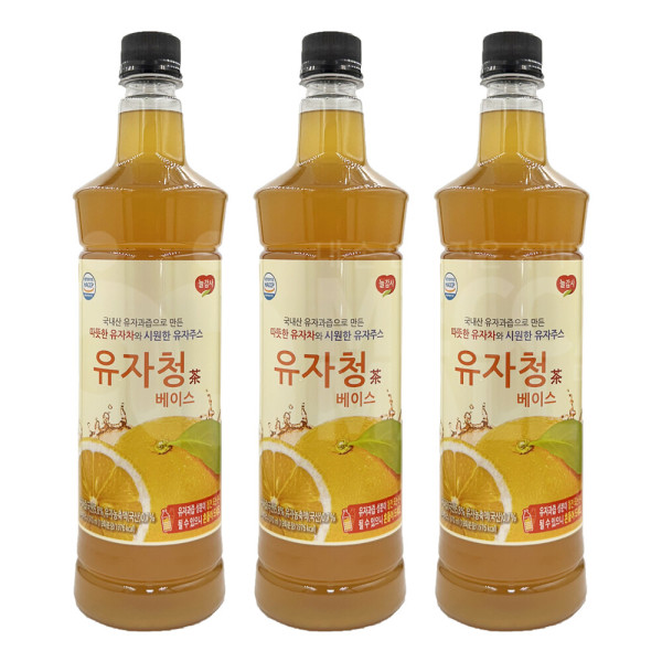 광야식품 늘감사 광야 늘감사 유자청 베이스 x 3