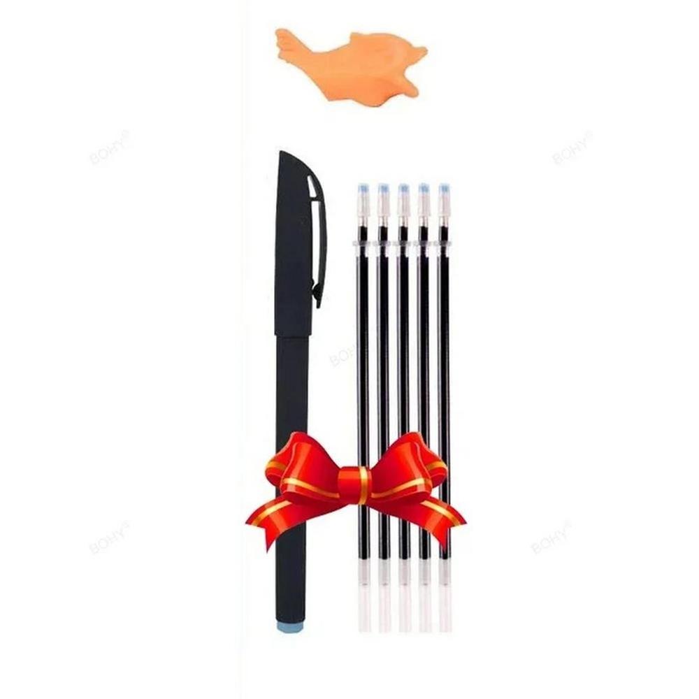 서예 펜 매직 카피북 닦기 쓰기 스티커 연습 학습 책 그루브 디자인 권 1개 1 Magic Pen Set