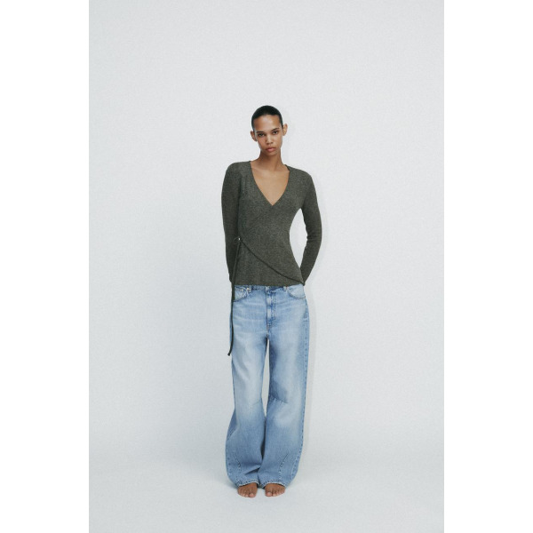 ZARA 자라 소프트 랩 자켓 재킷 - 다크 그린 여성 상품번호 5584 173 529