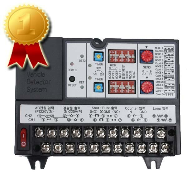 2채널 차량 검지기 디텍터 VDS 02-825-6587 DET-200