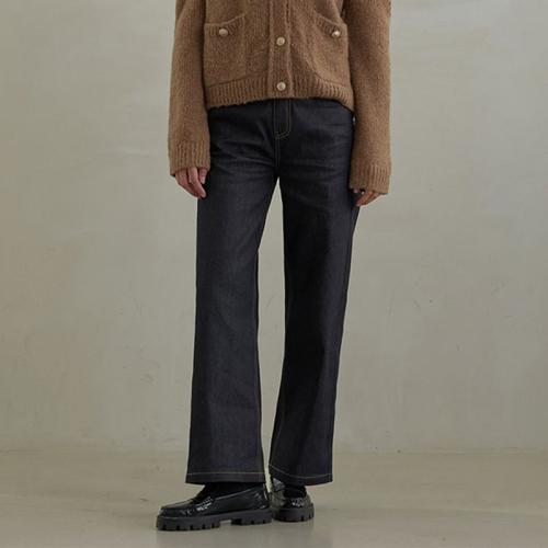 아틀리에나인 아틀리에 나인 SELVAGE WIDE FLEECE DENIM PANTS 인디고 S PT-5473