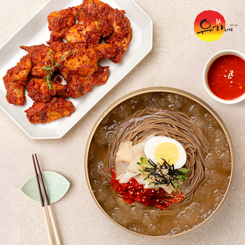 유가네 유가네 닭갈비 600g 2팩 비빔막국수 2인분 치즈 27g 1팩