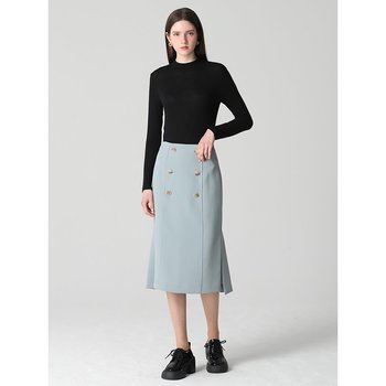 쉬즈미스 레이디 더블버튼 슬릿 스커트 택가격 198000원 P384826205