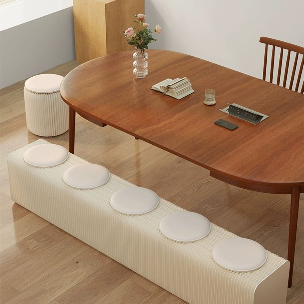 종이의자 골판지의자 페이퍼벤치 3인용 공간활용 6인용