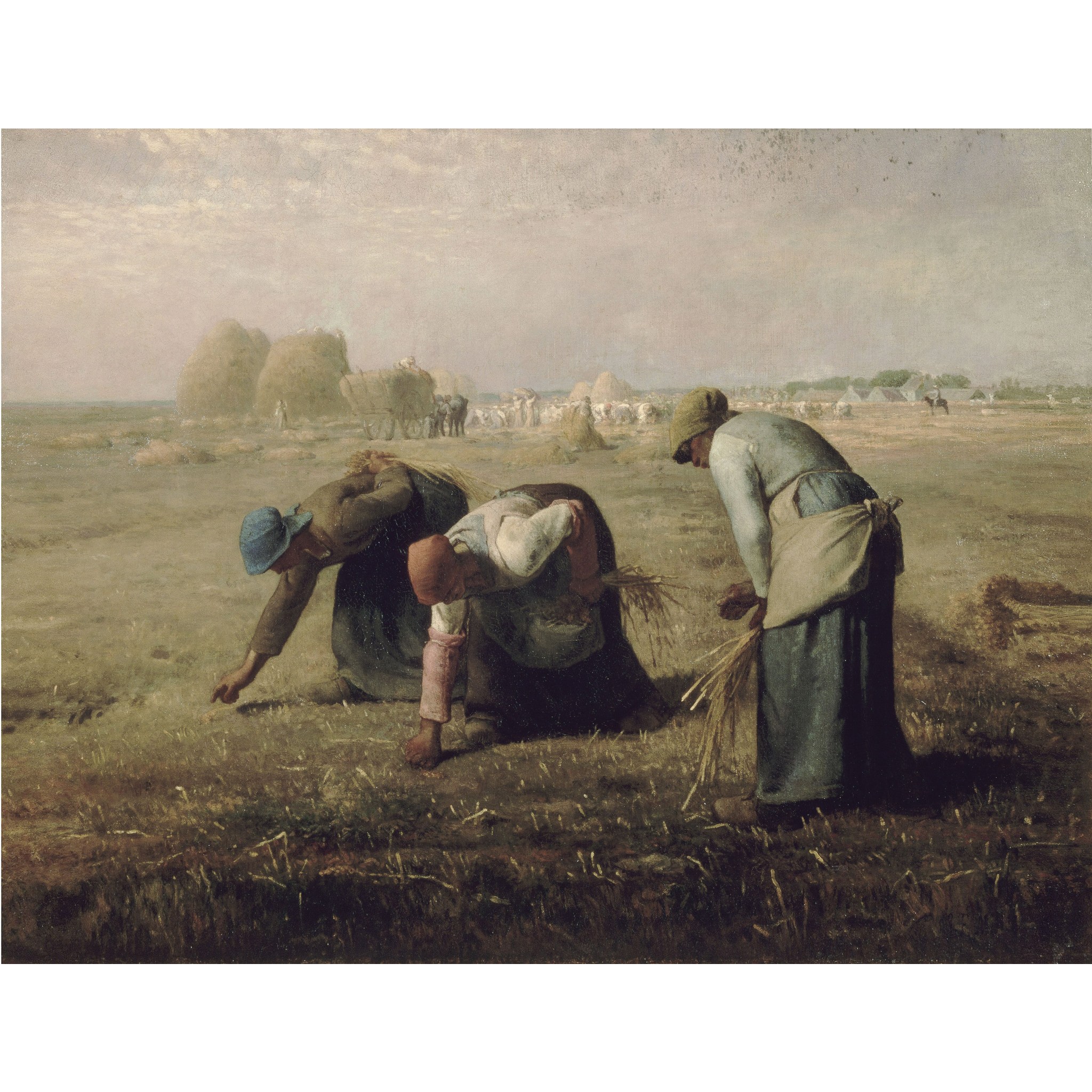 Gleaners 편집아트포스터 감성선물 밀레 A5 그림만 매트지