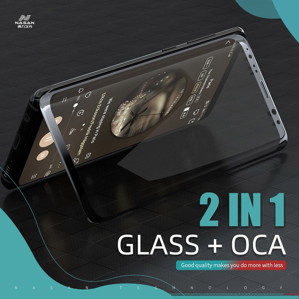 NASAN 스크린 전면 유리 OCA 삼성 갤럭시 S8 S10 S20 S22 울트라 노트 20U LCD 외부 패널