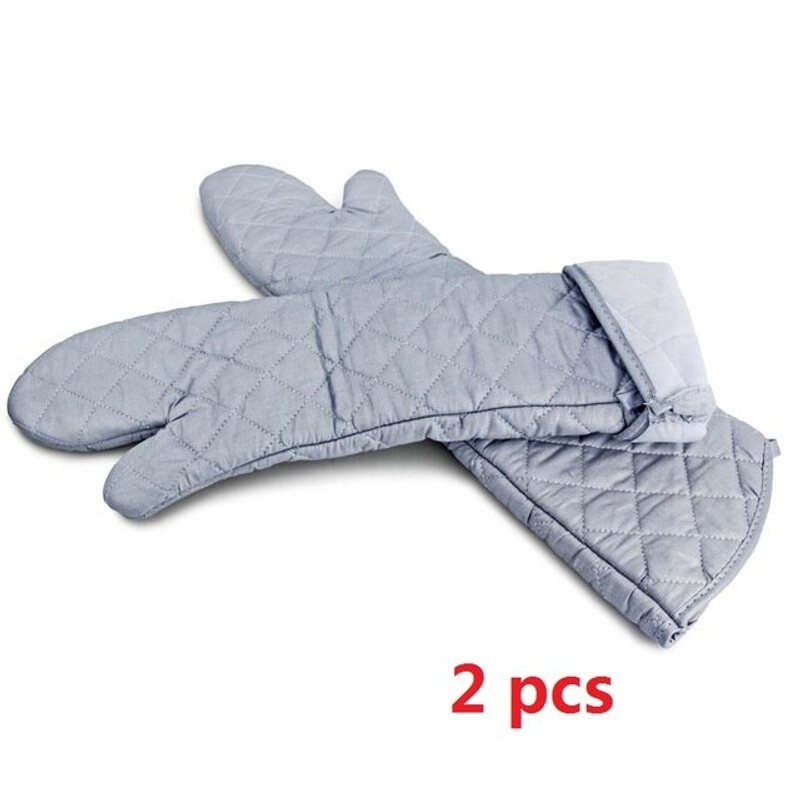 오븐 장갑 긴 면화 바베큐 주방 내열성 안티핫 베이킹 요리 도구 1개 2 2 pcs Oven Mitt