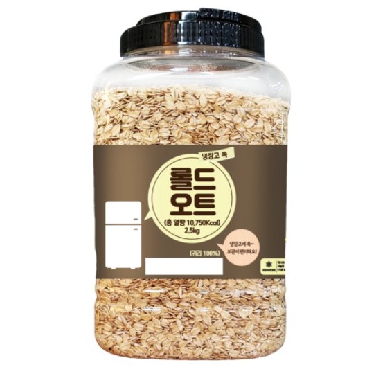냉장고쏙 롤드 오트 2 5kg 1개