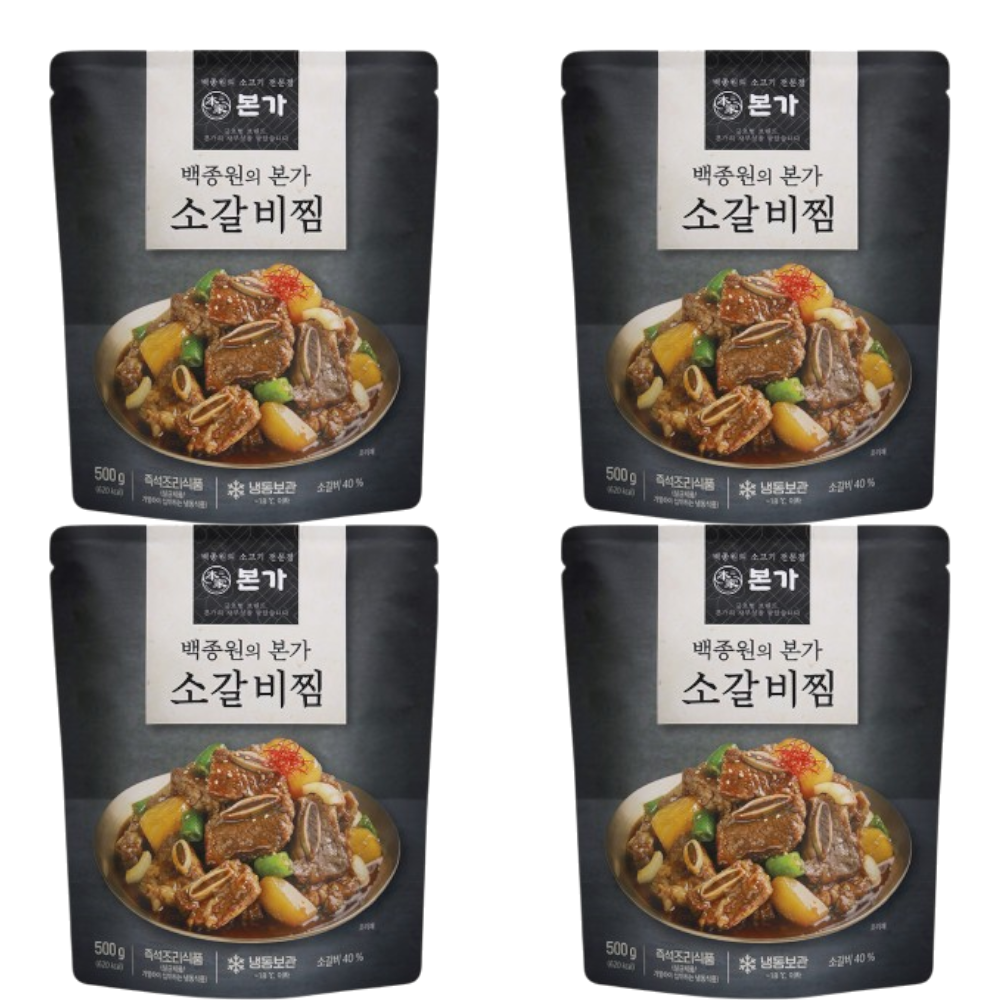 본가 소갈비찜 500g 4팩 4개