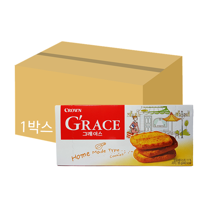 크라운그레이스 크라운 그레이스 85g x 24개 1박스 비스킷
