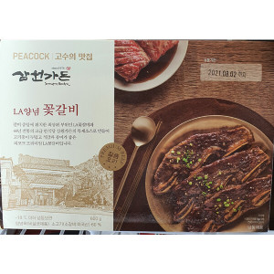 피코크 삼원가든 LA 양념 꽃갈비 600g 반찬 간식 안주 PEACOCK 1개