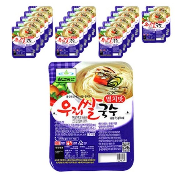 칠갑농산 칠갑농산 우리쌀국수 멸치맛 77 5g 12개