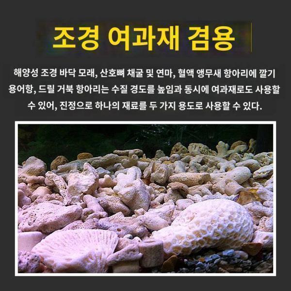 벌크 서사 산호골 다공질 프리미엄 워셔리스 청정 수조 배양 산호석 여과재 500g