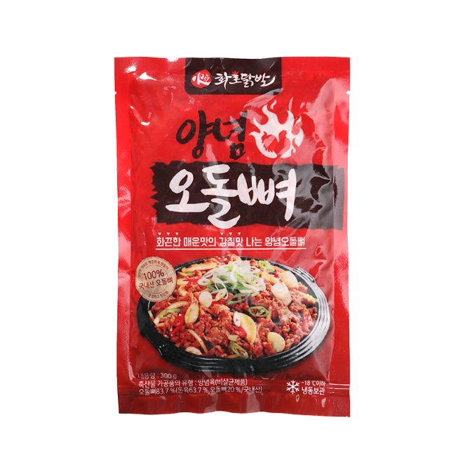 화로닭발 양념오돌뼈 3개 300g