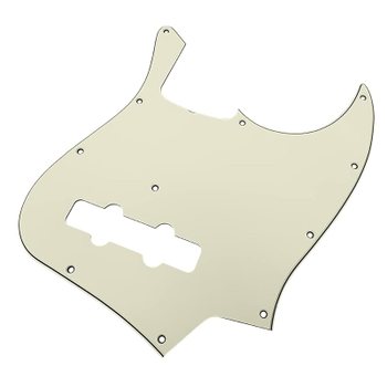 YJB PARTS 20295 JB60 s 재즈베이스용 픽가드 에이지드화이트3PLY 일본제