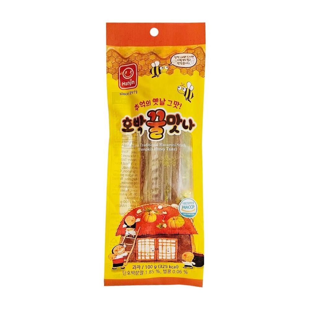 한진식품 한진식품 호박꿀맛나 100g 구운과자 회사간식 사무실간식 캠핑간식 캠핑먹거리