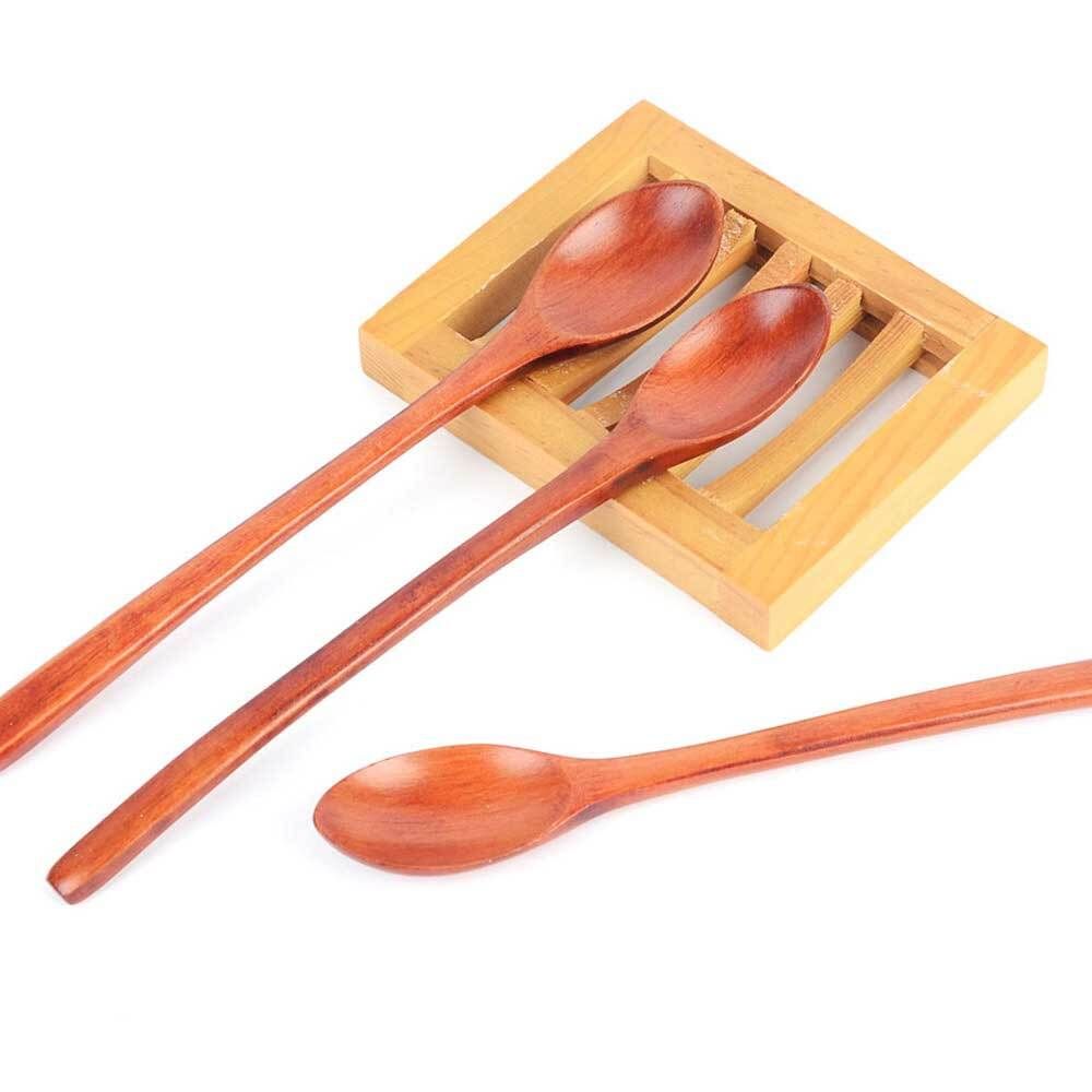 롱 스푼 긴 롱티 티 수저 원목 커피