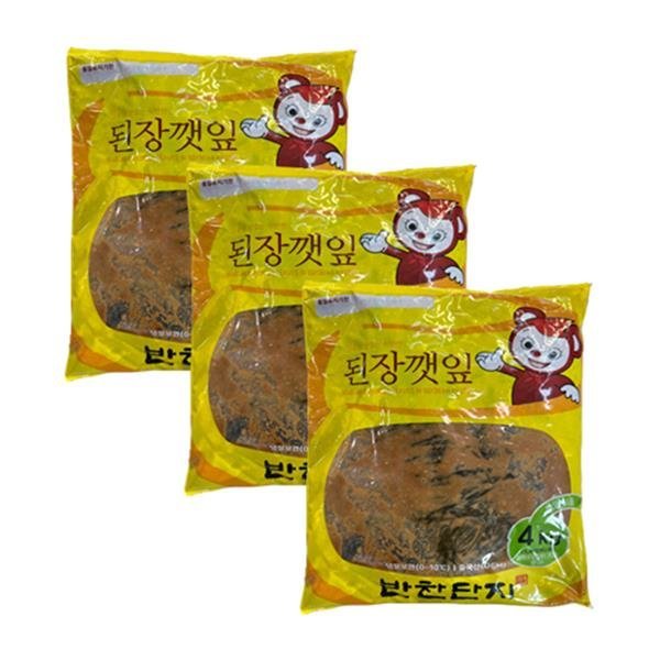 반찬단지 반찬단지 된장깻잎 4kg 1박스 3개