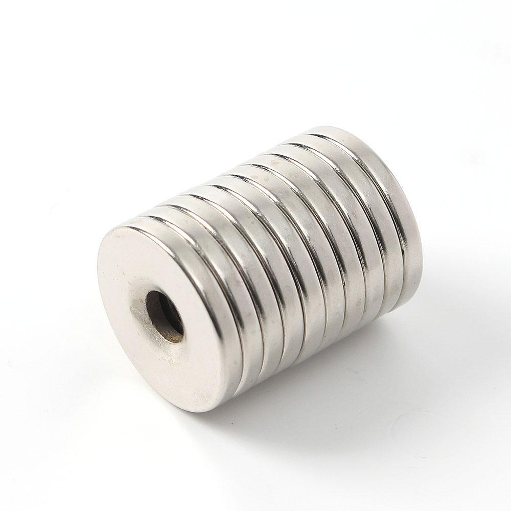 네오디뮴 원형사라 자석 10개입 20x3mm 홀105