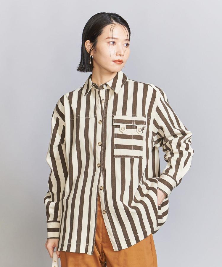 SALE30 OFF BEAUTY YOUTH UNITED ARROWS FRNCHEDITA 스트라이프 셔츠 뷰티 유스 유나이티드 아로즈 탑스