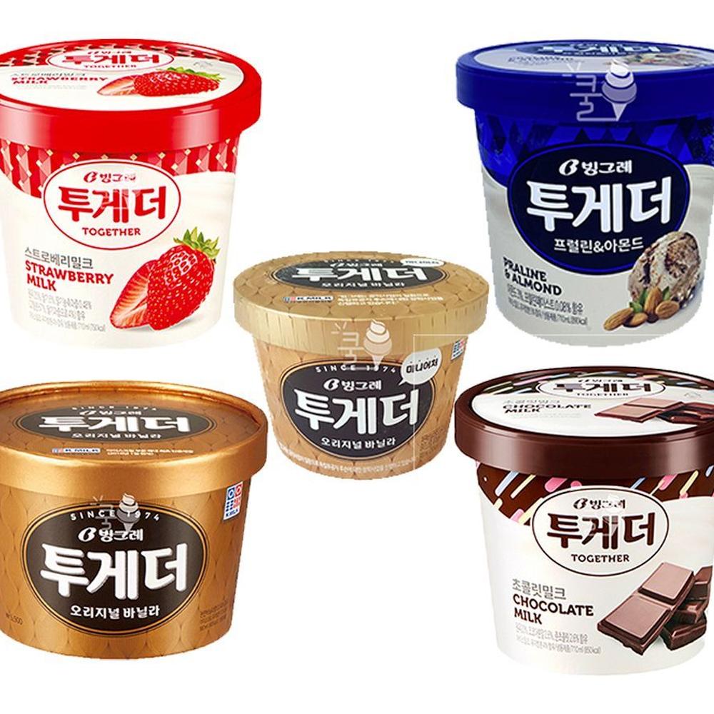 온가족 투게더 5종 6개 세트 투게더아이스크림 홈투게더아이스크림 투게더 아이스크림