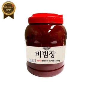 혼푸드 비빔장 3 5kg 비빔밥 꼬막비빔밥 비빔면 꼬막무침 만능양념장 업소용 식당용 가정용