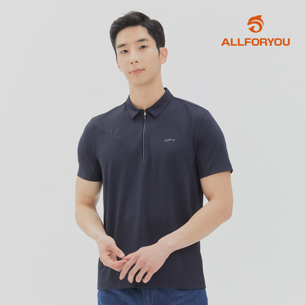 올포유 집업 반팔 티셔츠 AMTYK3461-915