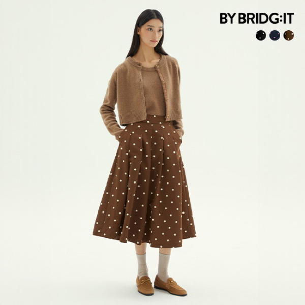 UNKNOWN 바이브릿지 24FW 도트 스커트 1종