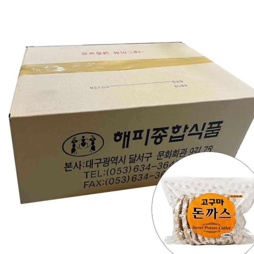 장푸드 고구마 돈까스 1 8KG 1박스 6입