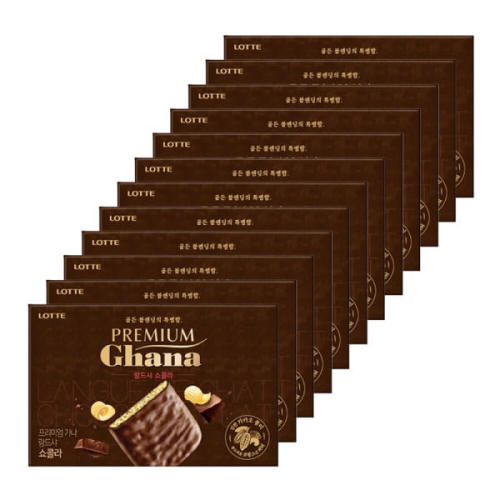 롯데웰푸드 가나 프리미엄 랑드샤 쇼콜라 91g x 12봉 1box 롯데웰푸드 J 12개 1547829