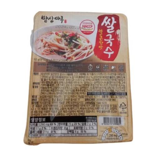 밥상마루 백제 밥상마루 광천김 얼큰한맛 쌀국수 92g 30개 HS
