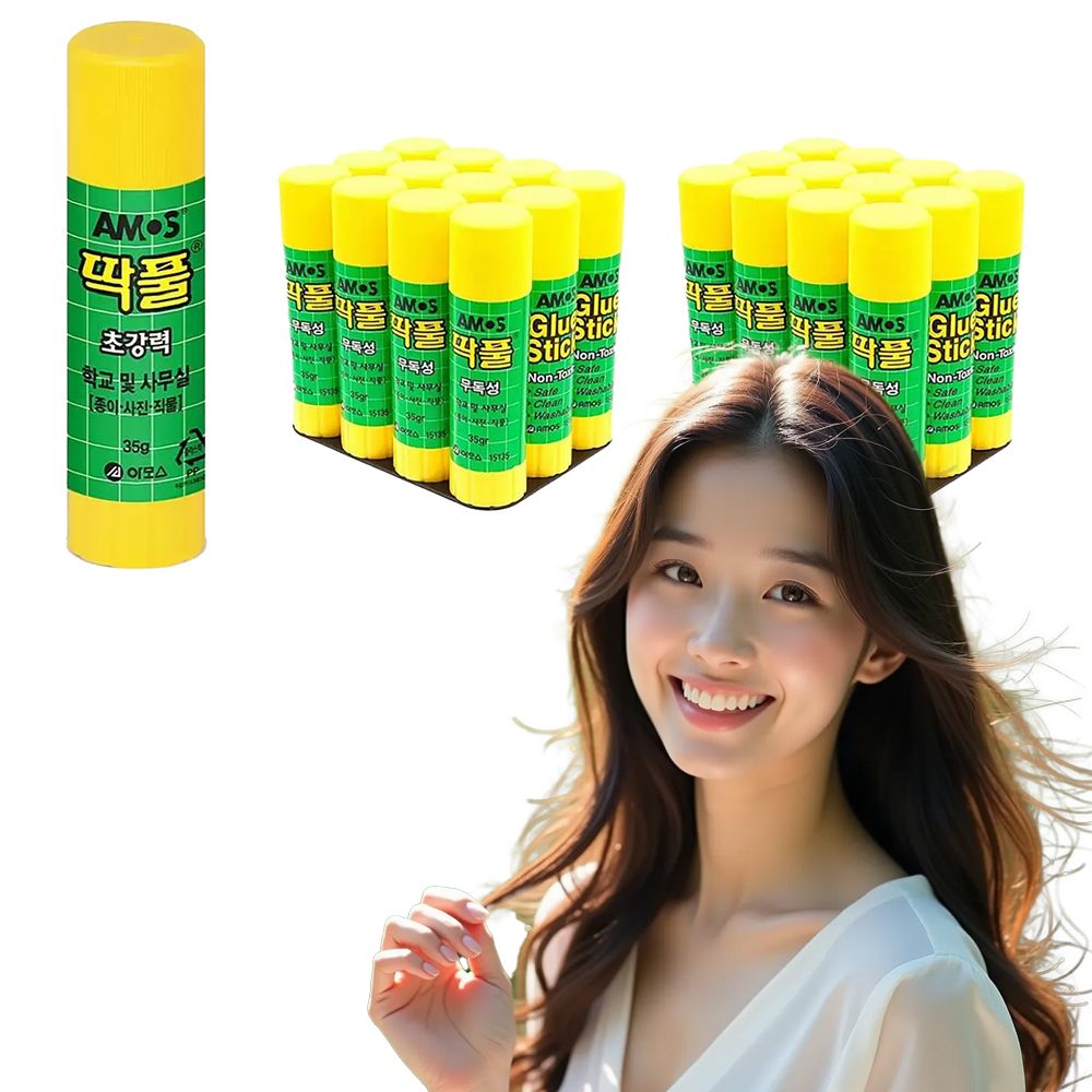 아모스 아모스프로페셔널 아모스 딱풀 35g 24개
