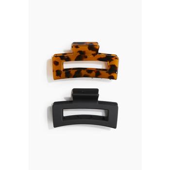 H&M 헤어 클로 2피스 세트 토토이즈쉘 패턴 1152931003