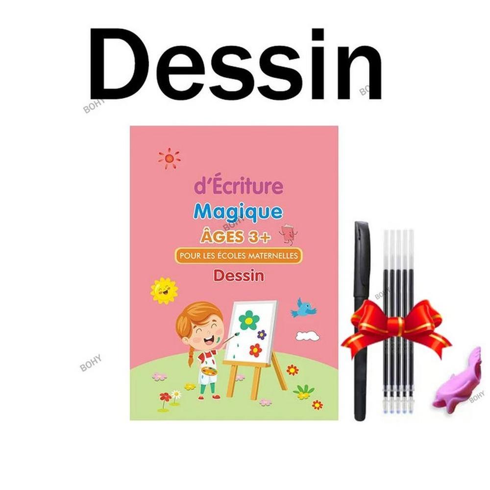 매직 카피북 펜 쓰기 스티커 캘리그라피 연습 1개 11 French A Set
