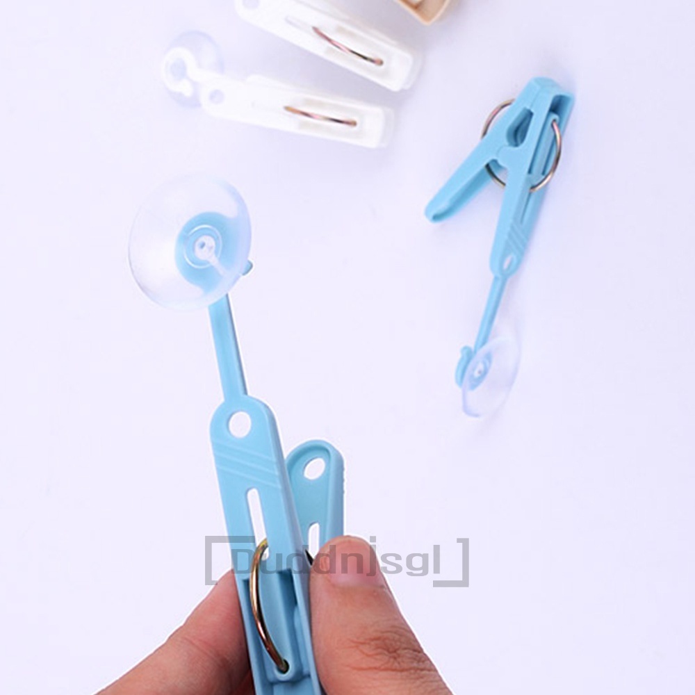 복덩 흡착식 빨래집게 6P 행주집게 빨래용집게 양말걸이 세탁집게